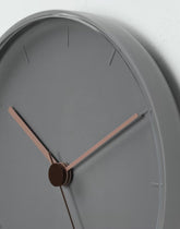 Wall clock gray pink