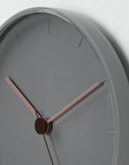 Wall clock gray pink