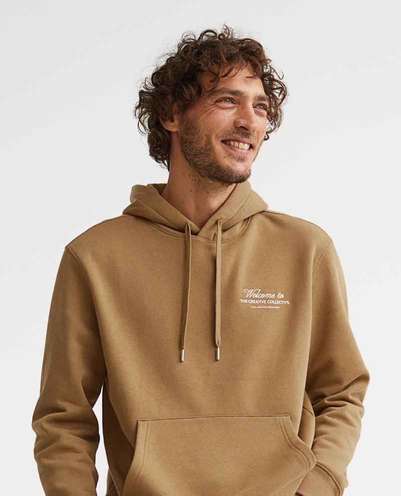 Relaxed brown hoodie