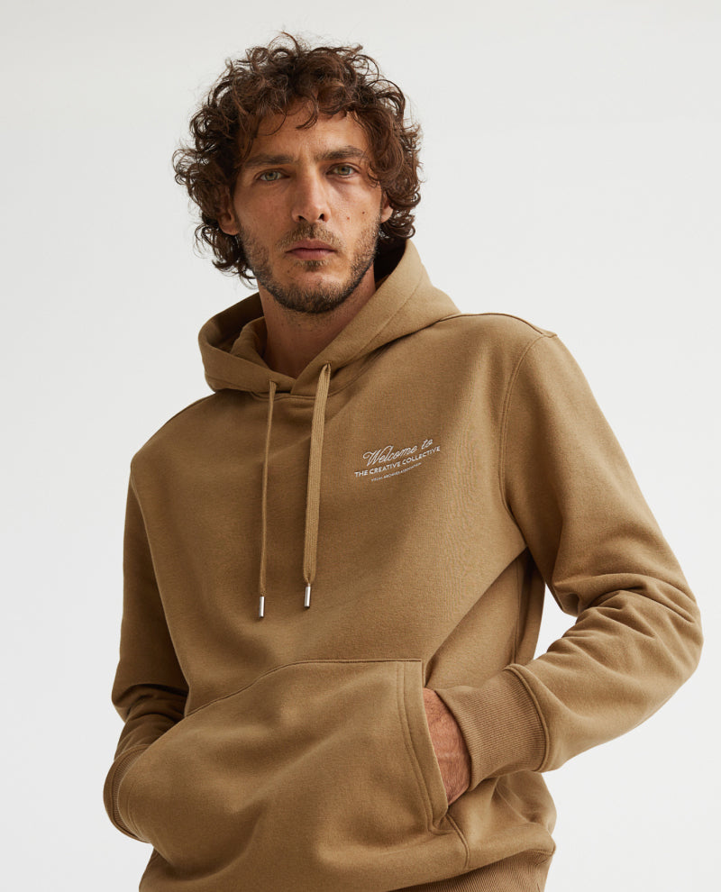 Relaxed brown hoodie