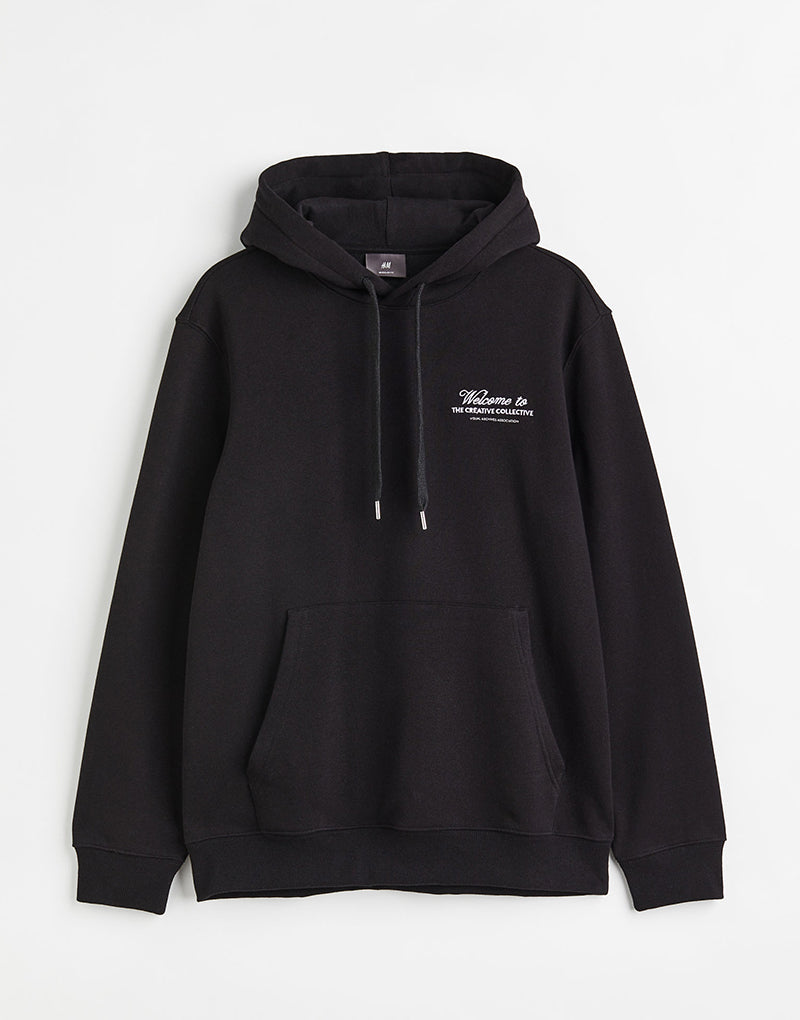 Regular fit printed hoodie