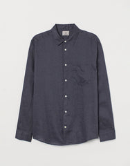 Regular fit linen shirt