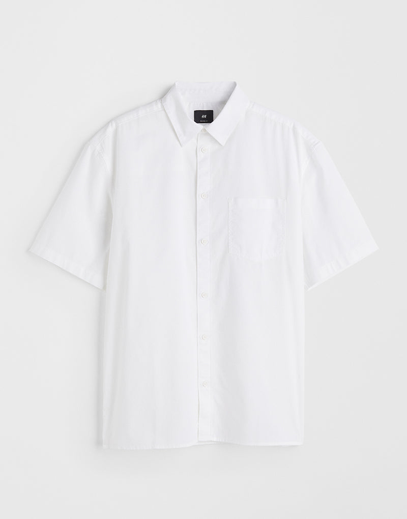 Relaxed fit sleeved shirt