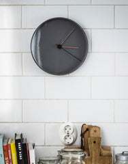 Wall clock gray pink