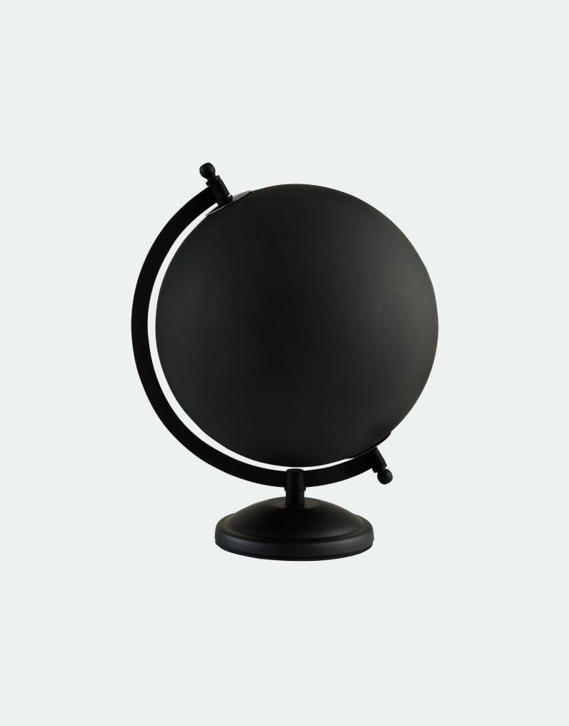 Earth globe black