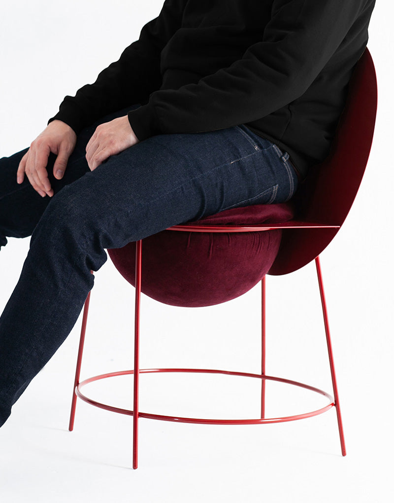 Sedia per struttura in ferro