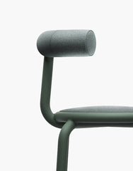 Sedia in tessuto verde