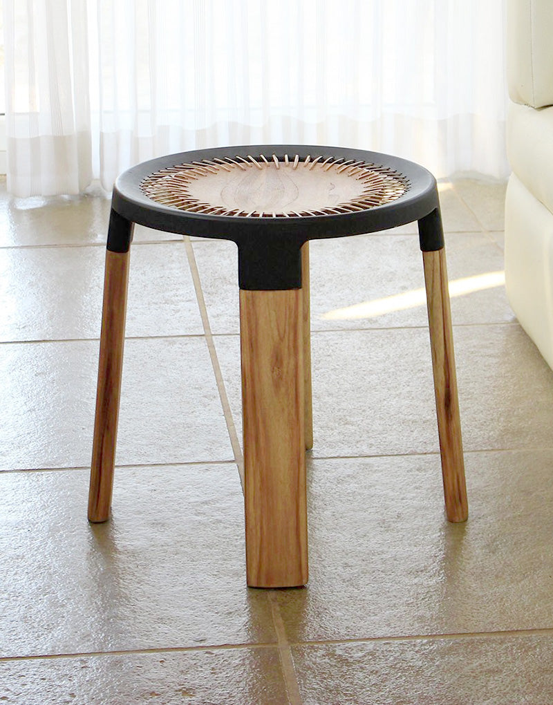 Wood small stool