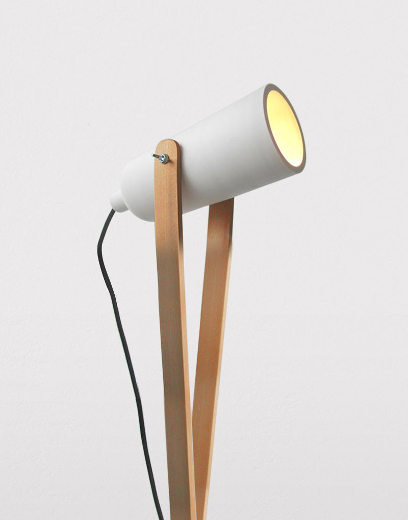 Wooden stand lamp