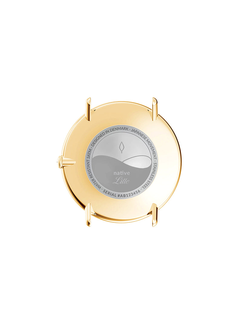 Gold dial watch